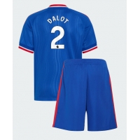 Manchester United Diogo Dalot #2 Bortatröja Barn 2026-27 Kortärmad (+ Korta byxor)